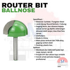 Ball Nose Router Bit Shank 6mm