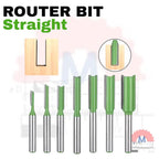 Mata Router Kayu Straight Bit Mata Profil Lurus Shank 6mm