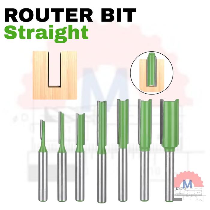 Mata Router Kayu Straight Bit Mata Profil Lurus Shank 6mm