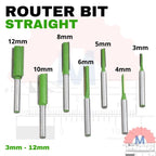 Mata Router Kayu Straight Bit Mata Profil Lurus Shank 6mm