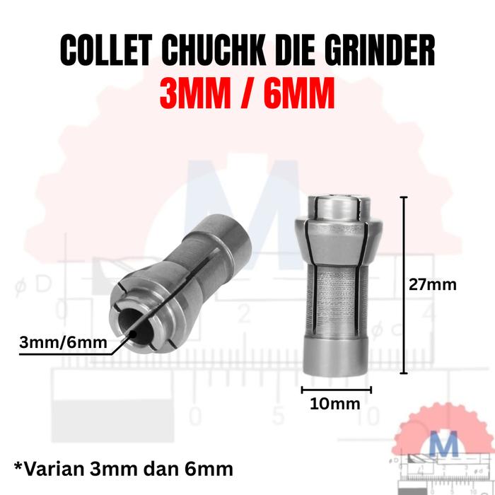 Collet Untuk Die Grinder 3mm 6mm