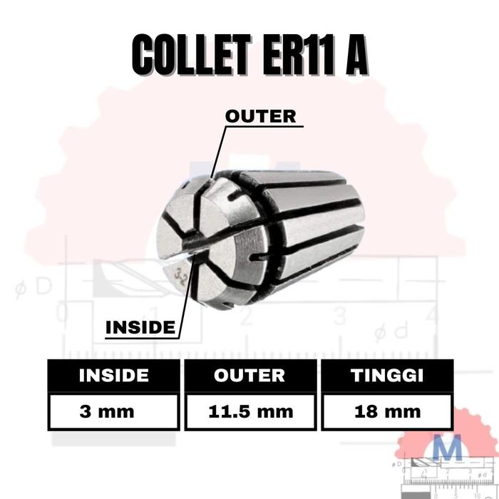 Adapter Collet Chuck ER11 Spring Collet CNC ER11