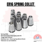 Adapter Collet Chuck ER16 Spring Collet CNC ER16