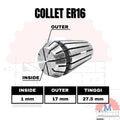 Adapter Collet Chuck ER16 Spring Collet CNC ER16