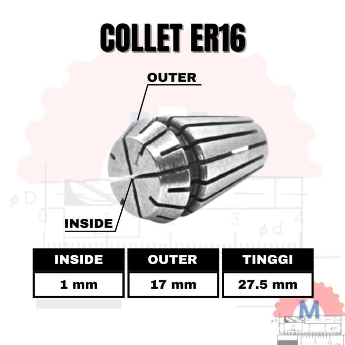 Adapter Collet Chuck ER16 Spring Collet CNC ER16