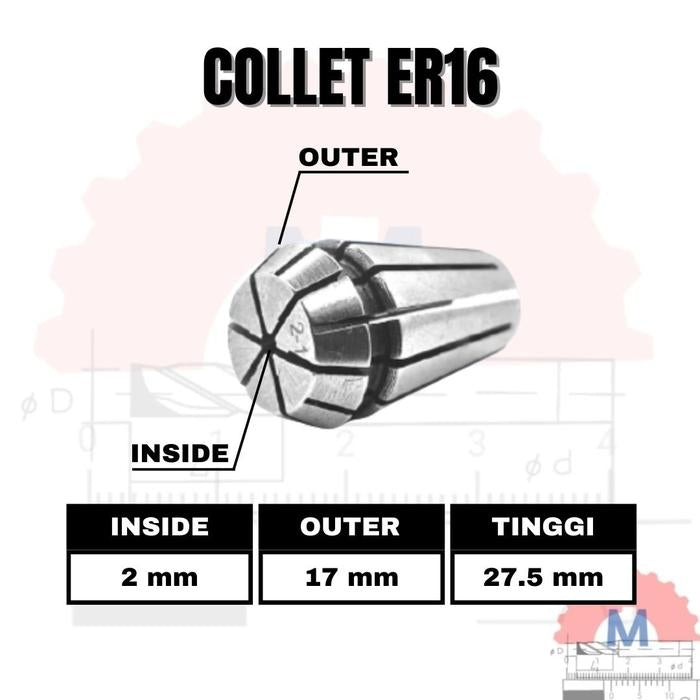 Adapter Collet Chuck ER16 Spring Collet CNC ER16
