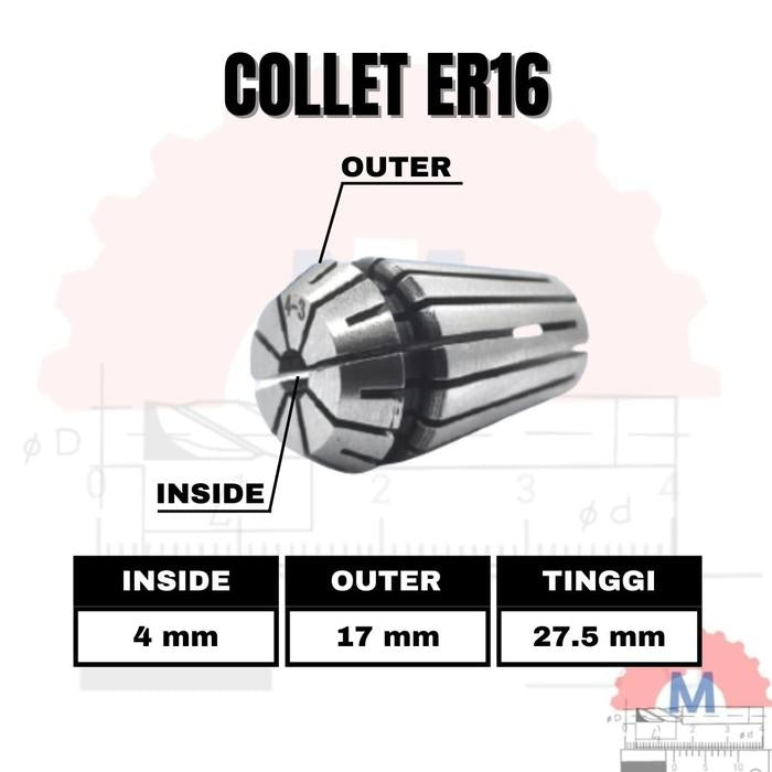 Adapter Collet Chuck ER16 Spring Collet CNC ER16