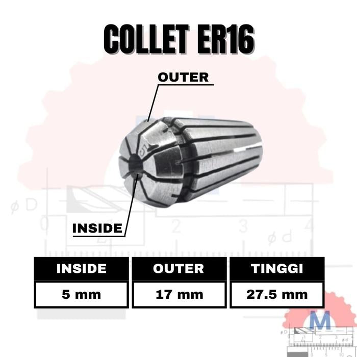 Adapter Collet Chuck ER16 Spring Collet CNC ER16
