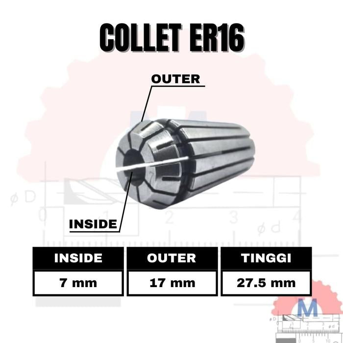 Adapter Collet Chuck ER16 Spring Collet CNC ER16