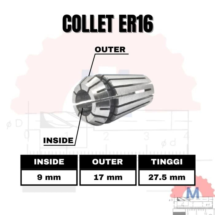 Adapter Collet Chuck ER16 Spring Collet CNC ER16