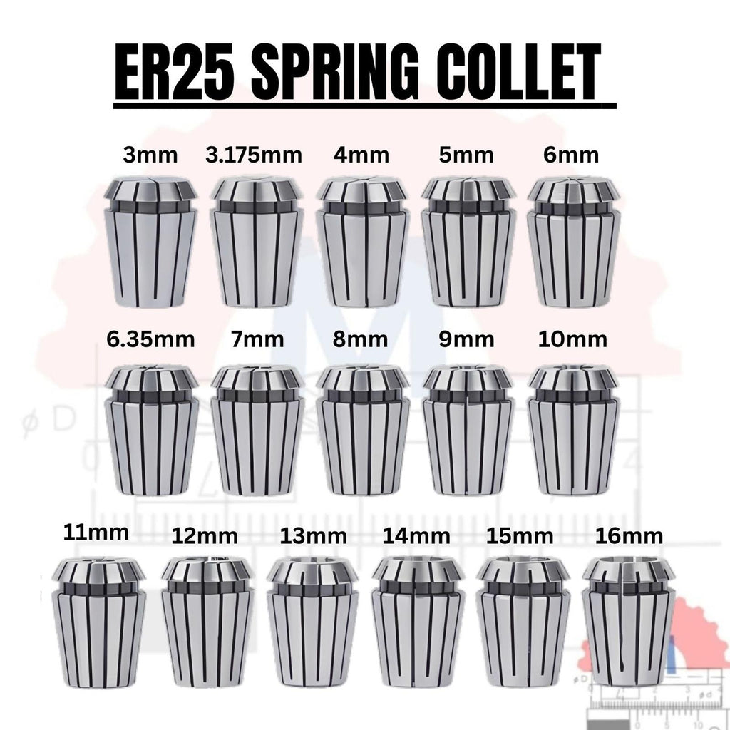 Adapter Collet Chuck ER25 Spring Collet CNC ER25