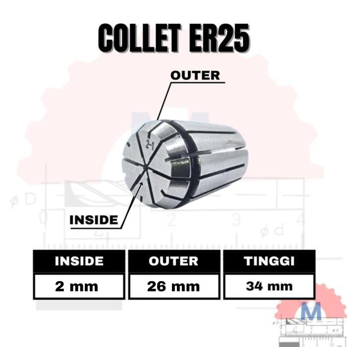 Adapter Collet Chuck ER25 Spring Collet CNC ER25