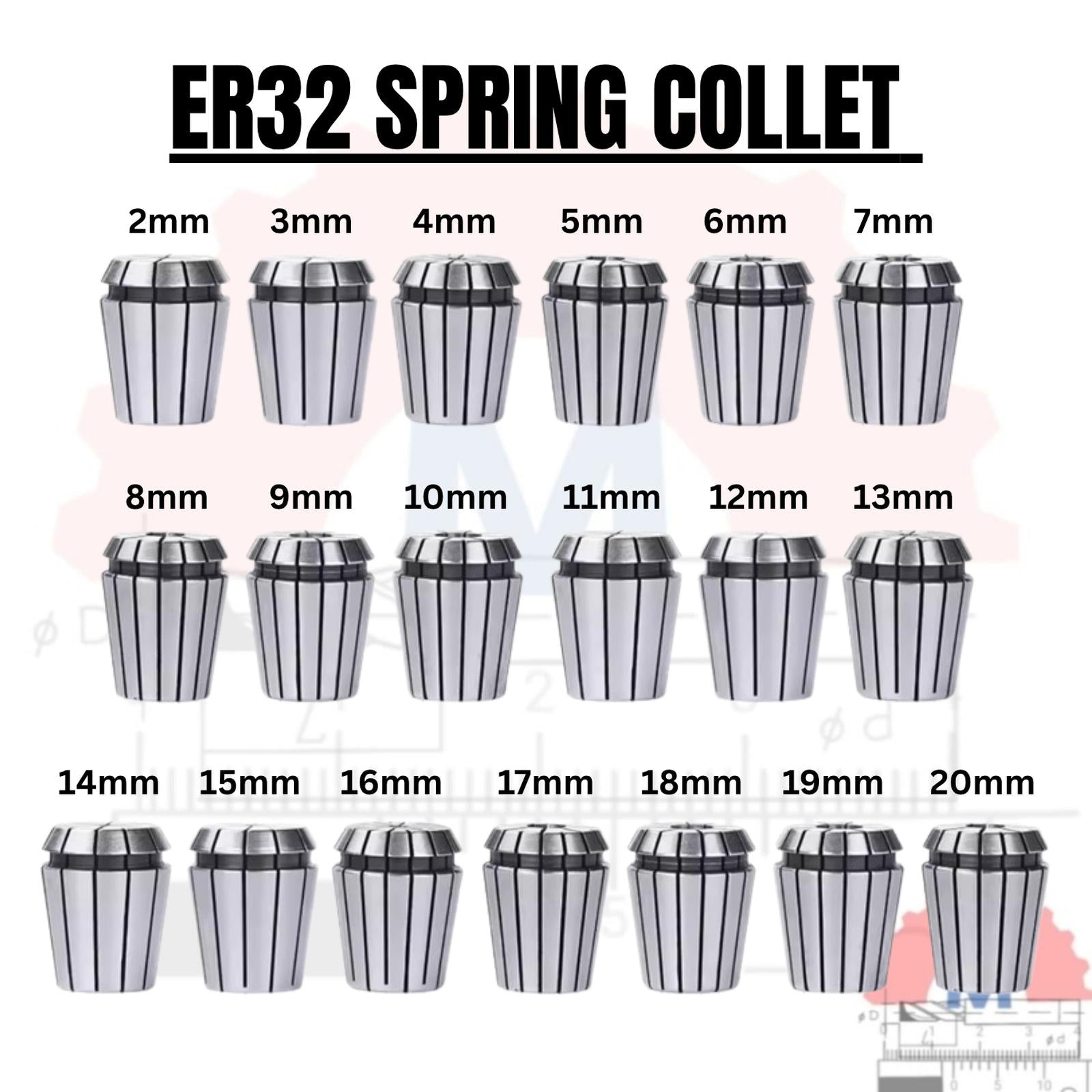 Adapter Collet Chuck ER32 Spring Collet CNC ER32