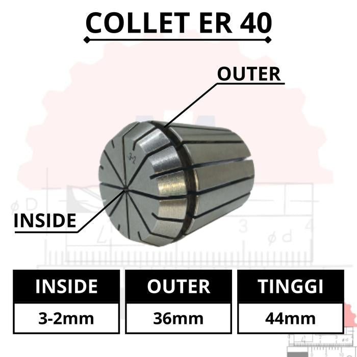 Adapter Collet Chuck ER40 Spring Collet CNC ER40