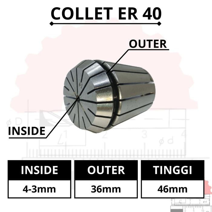Adapter Collet Chuck ER40 Spring Collet CNC ER40