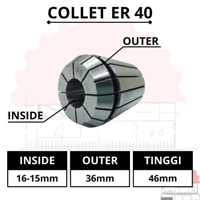 Adapter Collet Chuck ER40 Spring Collet CNC ER40