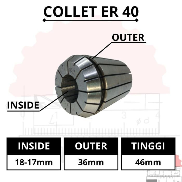 Adapter Collet Chuck ER40 Spring Collet CNC ER40