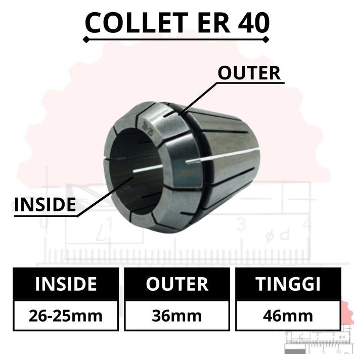 Adapter Collet Chuck ER40 Spring Collet CNC ER40