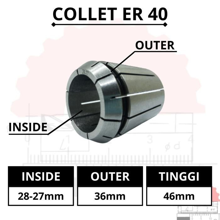 Adapter Collet Chuck ER40 Spring Collet CNC ER40