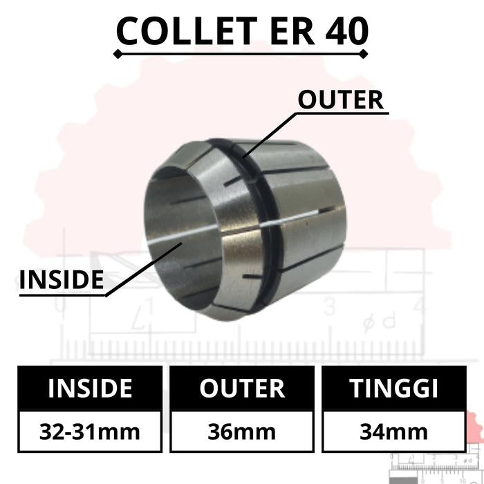 Adapter Collet Chuck ER40 Spring Collet CNC ER40