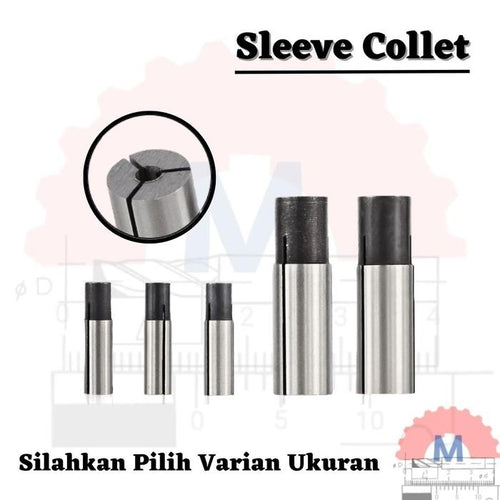 Adapter Collet Sleeve Collet Lurus untuk Trimmer Router CNC