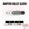 Adapter Collet Sleeve Collet Lurus untuk Trimmer Router CNC