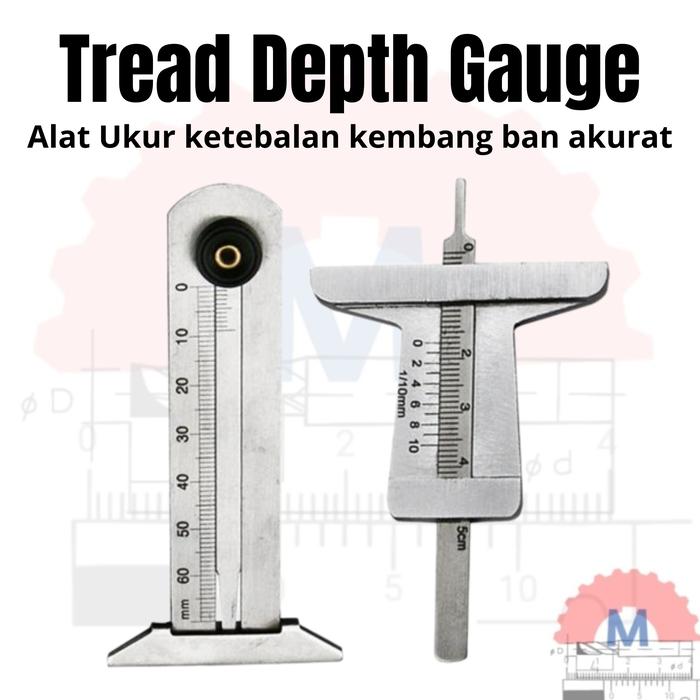 Tire Tread Depth Gauge Pengukur Ketebalan Kembang Ban Akurat