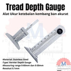 Tire Tread Depth Gauge Pengukur Ketebalan Kembang Ban Akurat