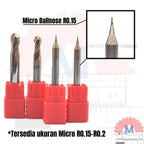 Ball Nose Endmill Carbide HRC55 Diameter 0.3mm – 16mm 2F