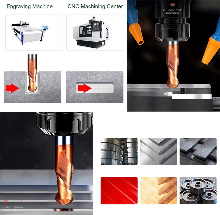 Ball Nose Endmill Carbide HRC55 Diameter 0.3mm – 16mm 2F