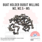 Baut Insert Holder Bubut & Milling M2 – M5 (Torx Star Screw)