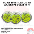 Waterpas Bulat Mini 32mm Bubble Spirit Level Resolution 1°