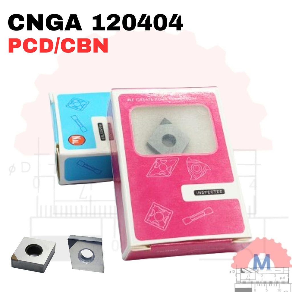 Insert Bubut CNGA120404 CBN / PCD Turning Insert