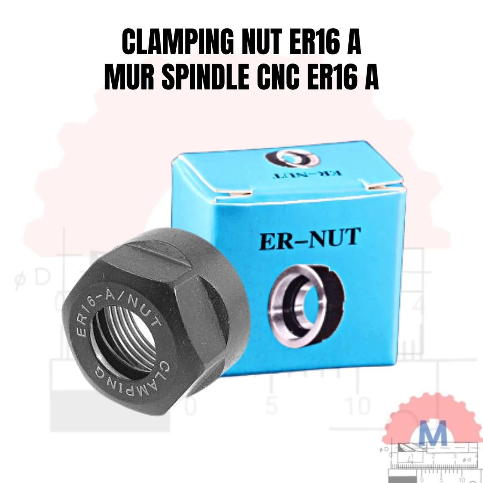 Clamping Nut ER16A Spindle Collet Chuck CNC