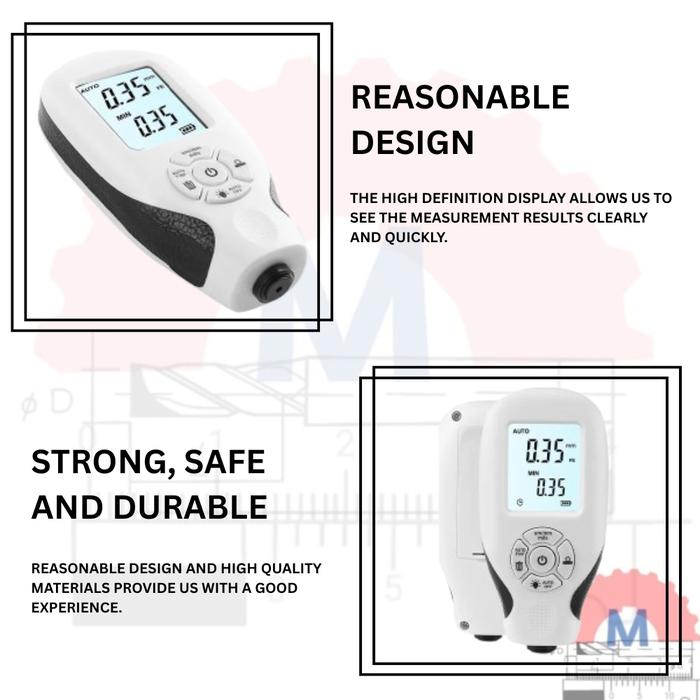 Coating Thickness Gauge FE NFE Paint Thickness Meter for Metal