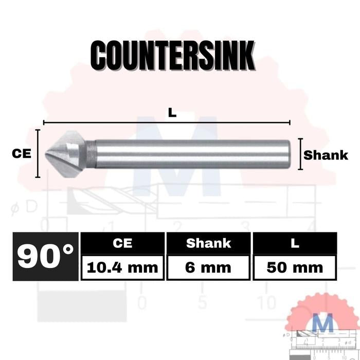 Countersink 90° Chamfer Drill Bit CNC D6.3 – D20.5