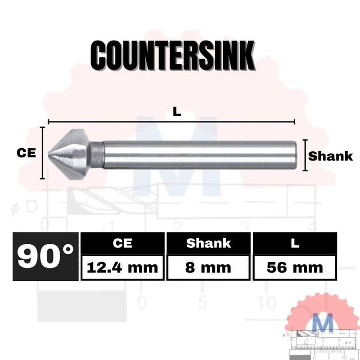 Countersink 90° Chamfer Drill Bit CNC D6.3 – D20.5