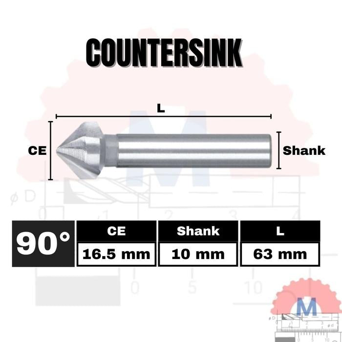 Countersink 90° Chamfer Drill Bit CNC D6.3 – D20.5