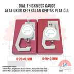 Dial Thickness Gauge 0.01mm Alat Ukur Ketebalan Kertas Plat dll