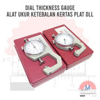 Dial Thickness Gauge 0.01mm Alat Ukur Ketebalan Kertas Plat dll