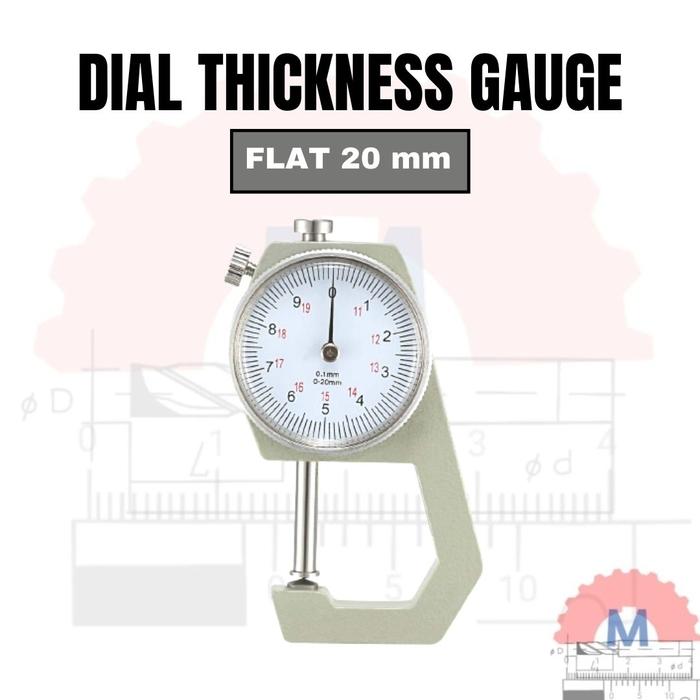 Dial Thickness Gauge 0.01mm Alat Ukur Ketebalan Kertas Plat dll