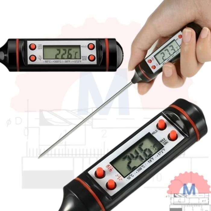 Digital Thermometer Long Stick 30cm Thermometer AC Mobil Makanan