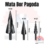 HSS Cobalt Step Drill Bits Pagoda Spiral 4-32mm