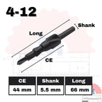 HSS Cobalt Step Drill Bits Pagoda Spiral 4-32mm