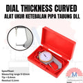Dial Thickness Gauge 0-10mm Alat Ukur Ketebalan Pipa Logam Resolusi 0.1mm