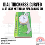 Dial Thickness Gauge 0-10mm Alat Ukur Ketebalan Pipa Logam Resolusi 0.1mm