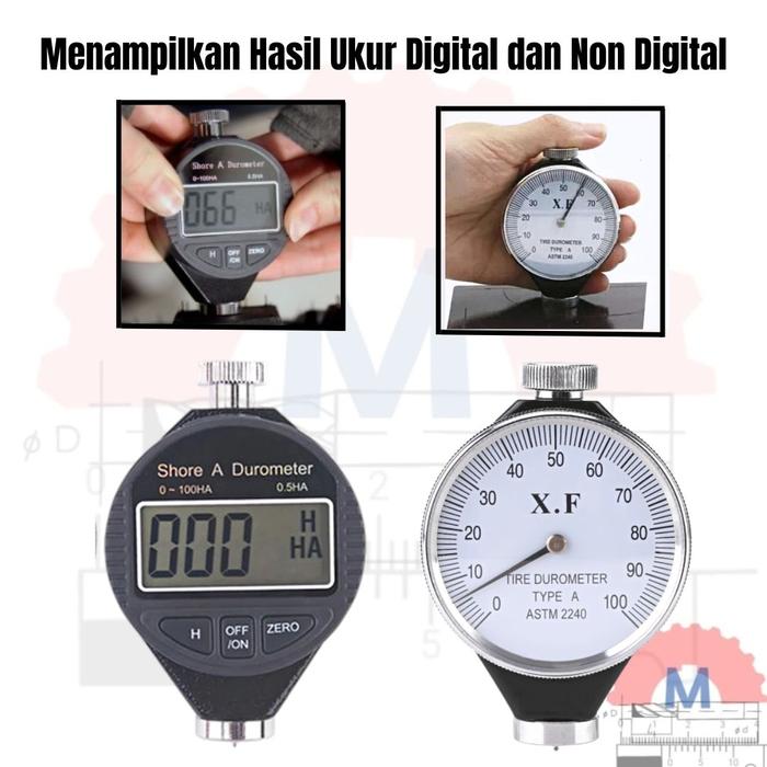 Durometer Shore Hardness Tester Alat Ukur Kekerasan Karet Plastik