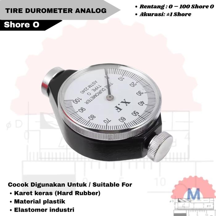 Durometer Shore Hardness Tester Alat Ukur Kekerasan Karet Plastik