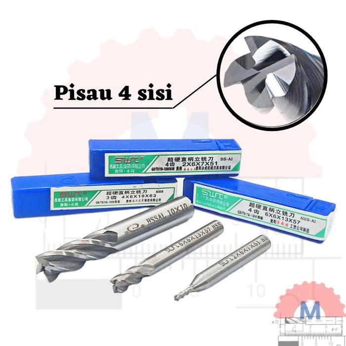 HSS End Mill 4 Flute Milling Cutter HSS Endmill