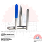 Mata Grafir V Bit Pyramid CNC Router Carbide Shank 4mm